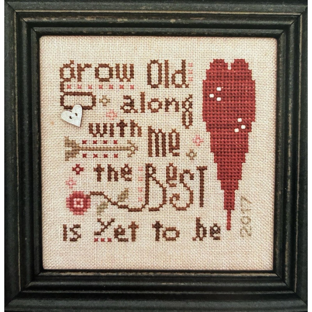 Heart in Hand 2017 COLLECTOR'S HEART Cross Stitch Pattern Chart & Beads OOP